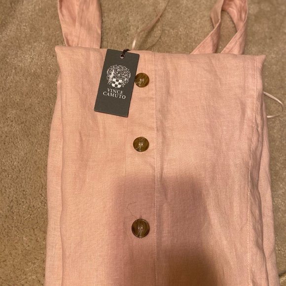NWT Vince Camuto Pink Buttoned-Down Dress - Picture 3 of 4